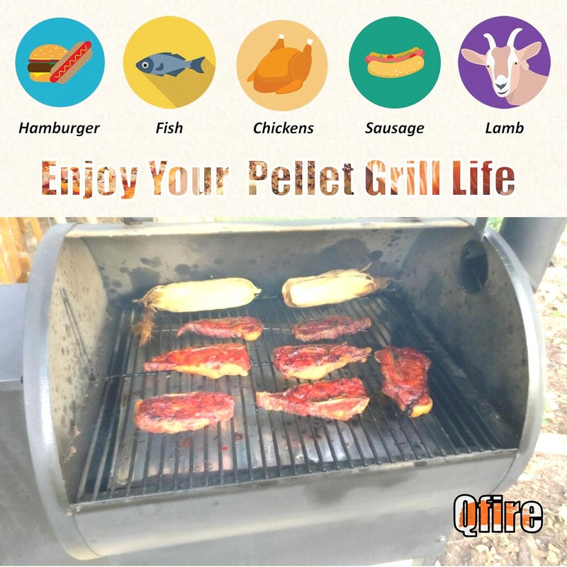 Qfire Pellet Grill Auger Motor Shaft Nut & Bolt Kit Fit for Traeger, Pit Boss, Z-Grills, Rec Tec and Most Wood Pellet Grills, for Traeger Grill Auger Motor Shear Pin KIT0783,4-pack - Image 5